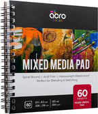 Mixed Media Sketchbook 8.11” x 8.5” | Spiral Bound Sketch Pad - Image 2