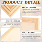 15 Pack Unfinished Wood Canvas Panels Kit 11.8x7.9 Inch Wooden Panel Boards - Image 4