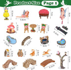 109 Pcs Fairy Garden Accessories Fairy Garden Kit Miniature Fairy Figurines - Image 3