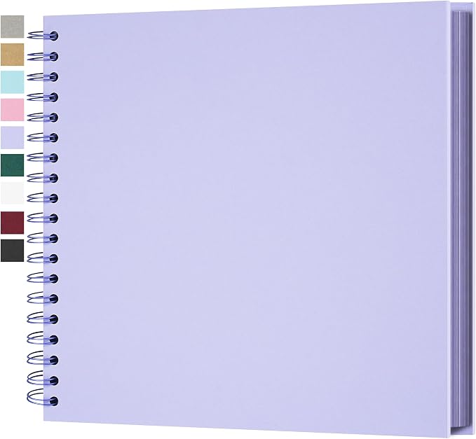 Yopih 10x10 Inch DIY Scrapbook Photo Album, Hardcover Kraft Paper Acid-Free by Yopih