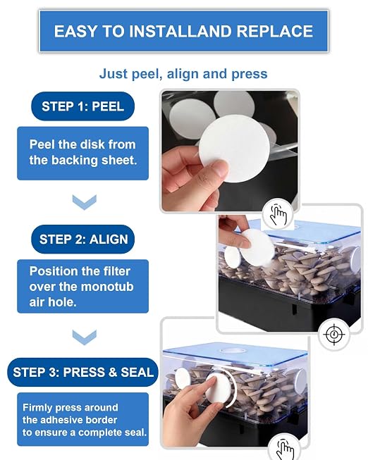 30Pcs Premium Monotub Filter Disks 2.88IN, 0.078IN Thick Ultra-Breathable - Image 5