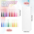 Skyygemm 100 Pcs Watercolor Paper Blank Bookmarks - Image 5