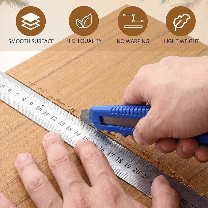 24 Pcs Teak Wood Color Wood Sheets Plywood Board - Image 4