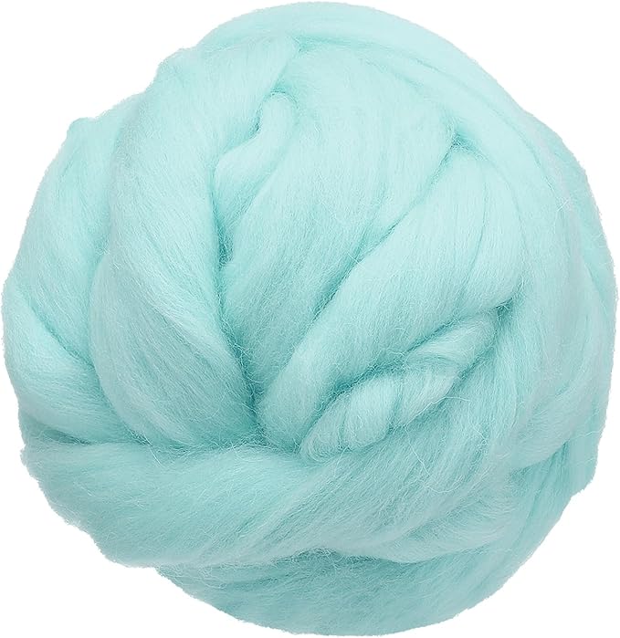 uxcell 3.53oz Wool Roving Yarn, Needle Felting Wool Fiber DIY Craft Needle Wet by uxcell