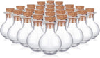 Gejoy 30 Pieces 0.9 x 0.6 Inches Mini Glass Bottles Clear Drifting Small by Unknown
