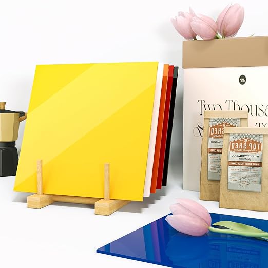KINLINK 12x12 Plexiglass Sheets 1/8 inch Thick - 3mm Colored Cast Acrylic Sheet - Image 6