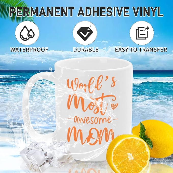 12'' x 42Ft Glossy Orange Permanent Vinyl Roll - Image 5