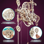 UGEARS Aero Clock Wooden 3D Puzzles - Image 6