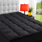 ELEMUSE Full Black Mattress Topper by ELEMUSE