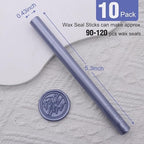 Gray Blue Sealing Wax Sticks, HOSEALING 10pcs Metallic Blue Glue Gun Sealing - Image 2