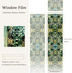 funlife Original Hand-Drawn Stained Glass Window Film, Reusable Double-Sided - Image 3