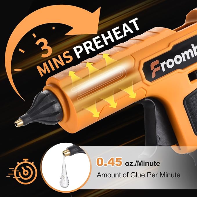 100W Cordless Hot Glue Gun for DeWalt 20V MAX Battery | Wireless Electric Power - Image 5