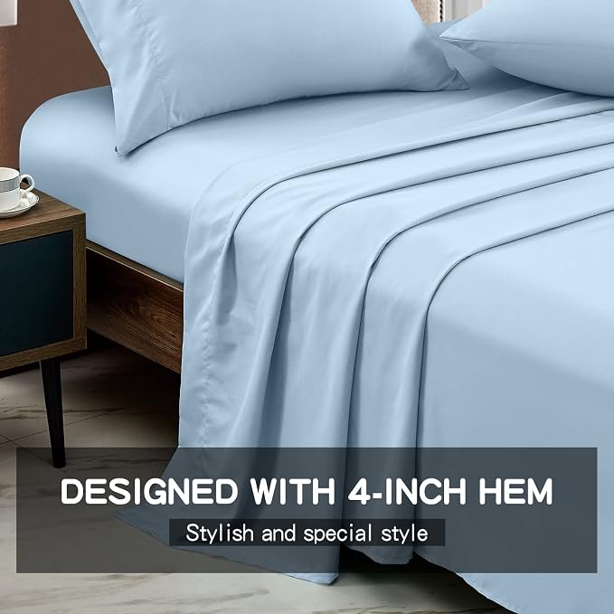 FreshCulture Queen Flat Sheets Only 2 Pack - Image 2
