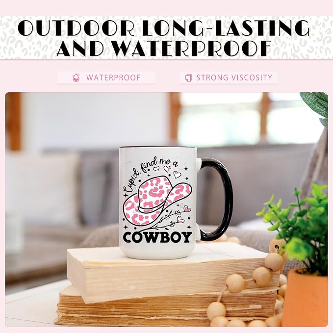 Tintnut Leopard Permanent Vinyl 8 Sheets 12x10in Pink Adhesive Vinyl | Cheetah - Image 6