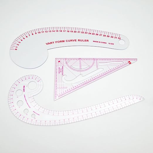 Clear Metric Sewing Rulers, French Curve Sewing Rulers Set, Sewing Tools - Image 4