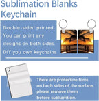 240Pcs Sublimation Keychain Blanks Double Sides 80 MDF Sublimation Keychains - Image 4
