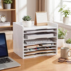 Ripeng White Bamboo Puzzle Holder Rack - Image 6