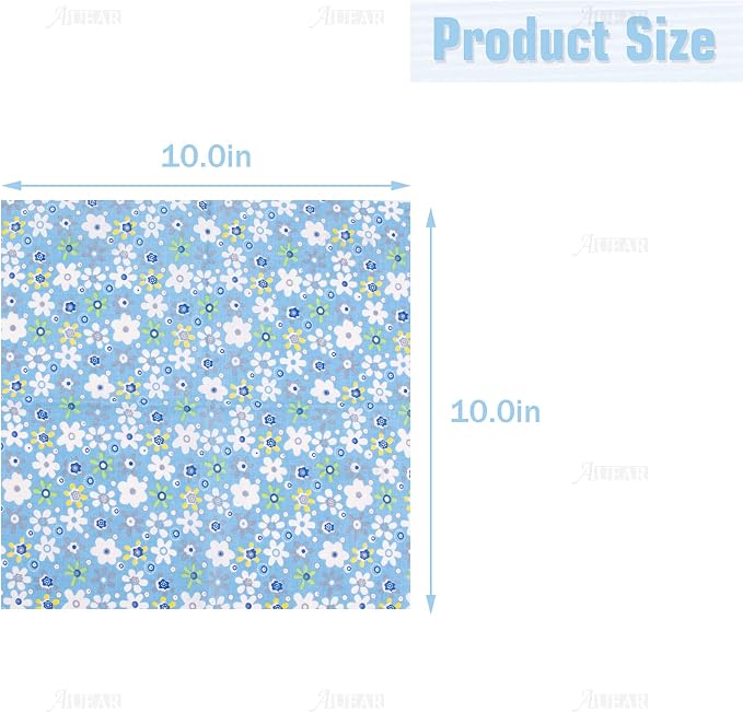 AUEAR, 42 Pack Quilting Fabric 10"X10" Cotton Fat Squares Sheets Printed Floral - Image 6