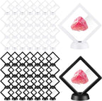 60 Pcs 3D Floating Display Case PE Film Jewelry Storage Box Coins Display Frame by FairySandy