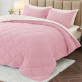 MUXHOMO 7 Pieces Queen Comforter Set, Reversible Bed in a Bag Queen Size by MUXHOMO