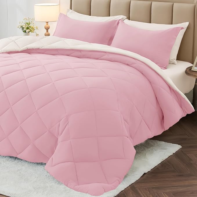 MUXHOMO 7 Pieces California King Comforter Set, Reversible Bed in a Bag Cal by MUXHOMO