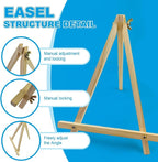 12 Pack 9 Inch Wood Easels, Table Top Easels - Image 3