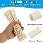PATIKIL 60 Pcs / 20cm Wood Log Sticks, 0.2-0.5inch in Diameter Natural Driftwood - Image 3