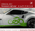 ORACAL 651 Gloss Lime Tree Green Permanent Vinyl Tape Roll – Premium Adhesive - Image 4