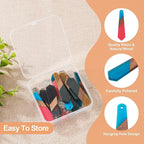 FASHEWELRY 20Pcs Hexagon Resin Wood Charms 3 Tone Polygon Wooden Earring Blanks - Image 2