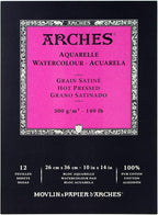 Arches Watercolor Pad 10x14 Inches 140lb/300gsm Hot Press by ARCHES