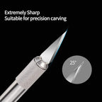 DIYSELF 20PCS Craft Knife Blades, SK5 Carbon Steel #11 Exacto Knife Blades - Image 4