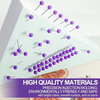 Purple Map Pins, 1/8 Inch, Round Ball Head | Map Tacks, Push Pins - Image 3