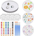 MotiMind 4 Set Ceramics to Paint Round Jewelry Tray Ready to Paint Your Own by MotiMind