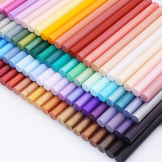 Pale Blue Sealing Wax Sticks, WASOHLING 20Pcs Glue Gun Wax Seal Sticks - Image 5