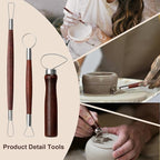 Amrules Clay Tools Kit, Practical Polymer Clay Sculpting Tools Kit, Air Dry - Image 4