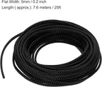 uxcell PET Expandable Sleeving 25ft 1/8" Black Cable Management Sleeve Cord - Image 3
