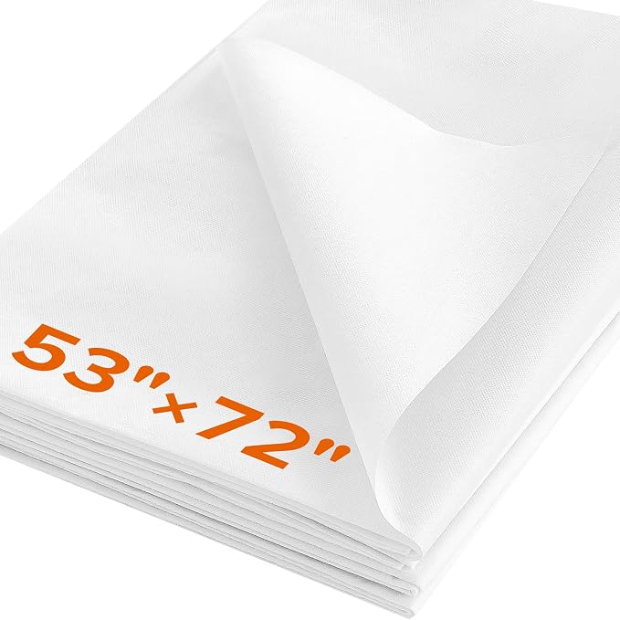 ZOMONETI Medium Weight 53"*72" White Iron On Non-Woven Fusible Interfacing by ZOMONETI