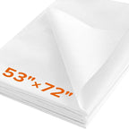 ZOMONETI Medium Weight 53"*72" White Iron On Non-Woven Fusible Interfacing by ZOMONETI