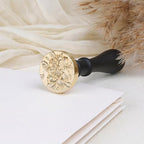 UNIQOOO 3D Embossed Relief Camellia Flowers Wax Seal Stamp - Image 6