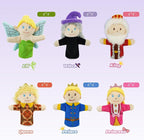 6 Pcs Fairy Tale Finger Puppets Set, 4 inch Fairy Tale Members Soft Plush Hand - Image 2