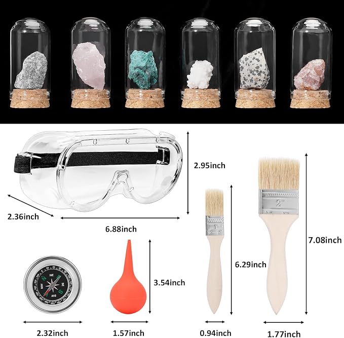 25 PCS Geology Rock Pick Equipment Kit, 28 oz. Rock Pick Hammer - Image 4