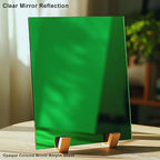 8x8 Inches Green Mirror Acrylic Sheet – 2 Pcs Reflective Acrylic Panel - Image 3