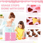 2PCS Silicone Molds for Chocolate, Heart Molds, Reusable Candy Molds - Image 4