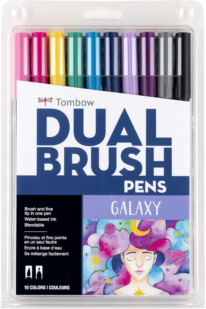 Tombow 56188 Dual Brush Pen Art Markers, Brush and Fine Tip Markers by Tombow