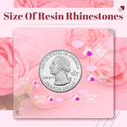 1500PCS 6mm Resin Jelly Rhinestones in Bulk, Bedazzling Flatback Crystals - Image 3