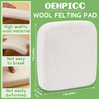 OEHPICC 128 Pcs Needle Felting Tool Kit, 6×6 Inch Wool Felting Pad, - Image 2