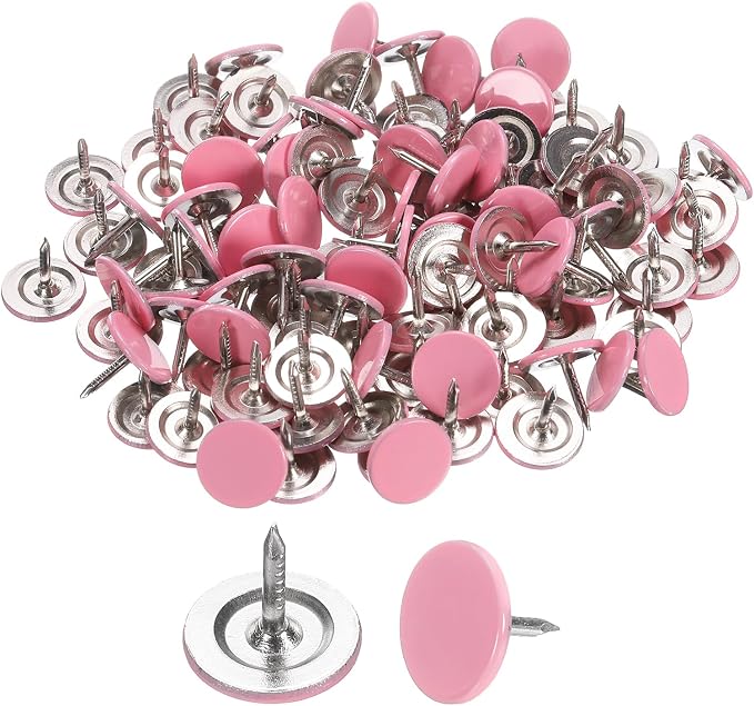uxcell 150Pcs Upholstery Tacks, 11mmx10mm Flat Head Thumb Tack Decorative by uxcell