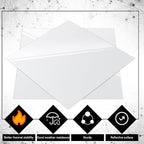 Outus 2 Pieces 1/16 Inch Thick White Acrylic Sheet 12 x 12 Inch White Acrylic - Image 5