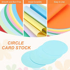 MECCANIXITY 24 Pcs Circle Card Stock, 3 Inch Round Cutouts Paper Thick - Image 3