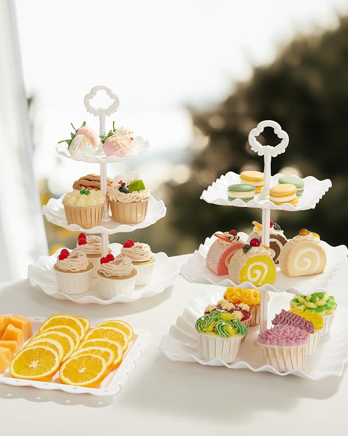 Kootek Dessert Cupcake Stand, 3 Tiered Cup Cake Holder Tower Stand Riser& - Image 7